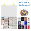 Xuerdon Trading Card Storage Box, 2300+ Playing Card Case Holder Organizer Compatible with PM TCG/for Yugioh/for CAH/for Phase 10/ for Football Baseball Sports Cards (Case Only) - White view 2