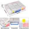 Xuerdon Trading Card Storage Box, 2300+ Playing Card Case Holder Organizer Compatible with PM TCG/for Yugioh/for CAH/for Phase 10/ for Football Baseball Sports Cards (Case Only) - White view 4