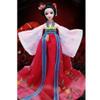 Chinese Hanfu Ball Joints Doll Goddess of Flowers Dress Up Toys Handmade Red Ancient Costume Doll Girls Gift, 12 inch view 2