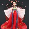 Chinese Hanfu Ball Joints Doll Goddess of Flowers Dress Up Toys Handmade Red Ancient Costume Doll Girls Gift, 12 inch view 3