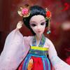 Chinese Hanfu Ball Joints Doll Goddess of Flowers Dress Up Toys Handmade Red Ancient Costume Doll Girls Gift, 12 inch view 4