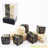 12pcs 16mm Positive and Negative D6 Dice Counters Set in Brick Box, Marble Token Dice Loyalty Dice Compatible with MTG, CCG, Car view 2
