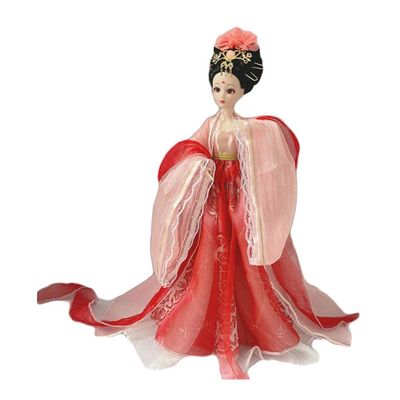 Chinese Hanfu Ball Joints Doll Song Dynasty Dress Up Toys Handmade Ancient Costume Doll Girls Gift, 12 inch
