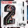 Sratte Race Car Number Piata Small Racing Piata with Blindfold Bat and Confetti for Boy Race Car Themed Birthday Anniversary Celebration Party Supplies, 16.1 x 10.6 x 3 Inch (number 2) view 4