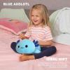 Onsoyours Cute Axolotl Plush, 19" Soft Large Stuffed Animal Salamander Big Plush Pillow, Kawaii Plushie Toy for Kids (Blue Axolotl A, 19") view 4