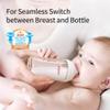 Pigeon Glass Nursing Bottle Wide Neck, Anti-Colic, Streamlined Body, Natural Feel, Easy to Clean, Heat-Resistant, 5.4 Oz (Pack of 2), Includes 2pcs SS Nipples (0m+) view 4