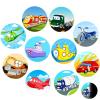 10 Pcs Potty Training Stickers Traffic Toilet Target Sticker Reusable Potty Targets Color Changing Pee Target for Kid Training Use with or Without Potty Training Chart (Traffic) view 1