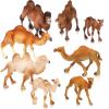 Supervitae 8 Pcs Christmas Large Plastic Camels Toys Plastic Figures Big Size Wild Arabian Camel Dromedary Toy Desert Stuffed Animals Figures with Humps Play for Home Diorama Decor view 1