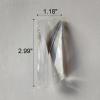 6 Pieces K9 Clear Replacement Crystal for Crystals Chandelier Metal Clip Crystal Strips Replacement Prisms Pendant 3" x 1.18" view 2