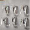 6 Pieces K9 Clear Replacement Crystal for Crystals Chandelier Metal Clip Crystal Strips Replacement Prisms Pendant 3" x 1.18" view 3