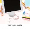 Mikikit Creative Cat Paw Earbuds with Cartoon Storage Box for Kids and Girls Comfortable Wired Earphones in Pink for Music and Gaming view 3