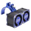 DKKY RC Motor Cooling Fan Heatsink 20000 RPM 54-58mm Ajustable Mount for ARRMA Axial 1/5 1/6 1/7 RC Models with 1717 5687 56113 2028 Motor (Blue) view 3