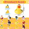 Sratte 36 Christmas Rubber Duck Bulk, Mini Santa Rubber Duck Bath Toys Assorted Xmas Party Decorations for Christmas Party Favors Stocking Stuffers Gifts for Coworkers Class (Santa Style) view 2