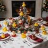 Sratte 36 Christmas Rubber Duck Bulk, Mini Santa Rubber Duck Bath Toys Assorted Xmas Party Decorations for Christmas Party Favors Stocking Stuffers Gifts for Coworkers Class (Santa Style) view 4