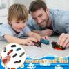 Hanaive 2 Sets Train Toys Small Pull Back Alloy Retro Steam Train Simulation Model Diecast Locomotive for Boys Girls Birthday Party Favor Back to School Classroom Teacher Reward Gifts(Black,Red) view 4