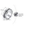 YLYYJ Personalized Piano Ring for Men & Women,Custom Spinner Band Piano Black and White Keys Piano Keys Ring Stainless Steel Relieving Stress Fidget Anxiety Rings for Pianist Musician Gift view 2