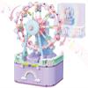 R HOME STORE Music Box Building Toys, Rotating Ferris Wheel DIY Building Block for Girls and Boys 6-12 Years Old, 710 pcs, Valentine for Adults and Aged 8 9 10 11 12 Kids view 1