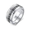 YLYYJ Personalized Piano Ring for Men & Women,Custom Spinner Band Piano Black and White Keys Piano Keys Ring Stainless Steel Relieving Stress Fidget Anxiety Rings for Pianist Musician Gift view 1