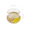 Kisangel Miniature Goldfish Bowls 2Pcs 1 12 Scale Tiny House Decorative Accessories Realistic Fish Tank for Dollhouse and Micro Garden Decor view 2