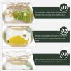 Kisangel Miniature Goldfish Bowls 2Pcs 1 12 Scale Tiny House Decorative Accessories Realistic Fish Tank for Dollhouse and Micro Garden Decor view 3