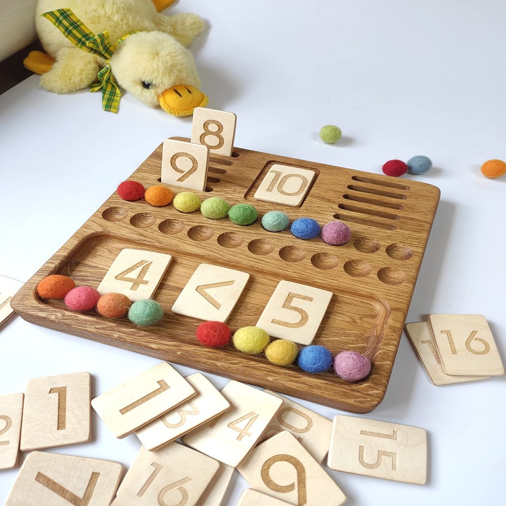 Montessori Math Board for Learning Numbers 1-20