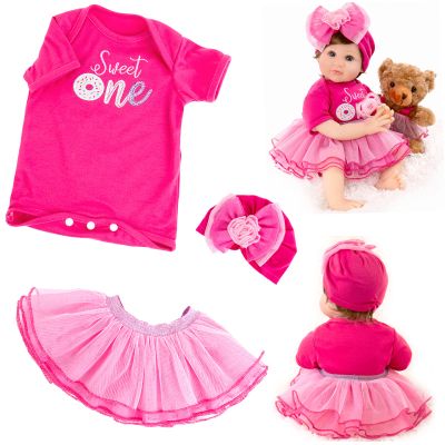 Aori Reborn Baby Doll Clothes - Outfit Accessories Set for 20-24 inch Realistic Newborn Toy Dolls