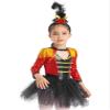 Agoky Girls Halloween Circus Ringmaster Costume Tassel Sequin Dance Leotard Dress with Mini Top Hat Cosplay Fancy Dress Up Red 16 Years view 1