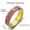 LuckyAmor Fidget Rings Women for Anxiety Rings:Stainless Steel Fidget Rings for Men Spinner Ring Personalized Inspirational Fidget Ring for Anxiety Rings view 2