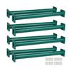 Barcaloo Playground Equipment Monkey Bars Playset Attachment for Backyard - Set of 8 Green Powder Coated Indoor Monkey Bars Set for Kids with Mounting Plates, 16 1/2 Inches Long view 1