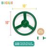 Barcaloo Jungle Gym Steering Wheel for Kids, Easily Mounted on Any Wall Panel, Swing Set Accessory view 2