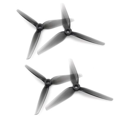 KEYESMINER Drone Accessories for HQProp R35 Original 5.1x3.5x3 5.1inch 3-Blade PC Propeller 5mm Shaft Gray and Red for RC Freestyle 5inch Racing Drones Parts DIY for HQProp R35 Replaceable