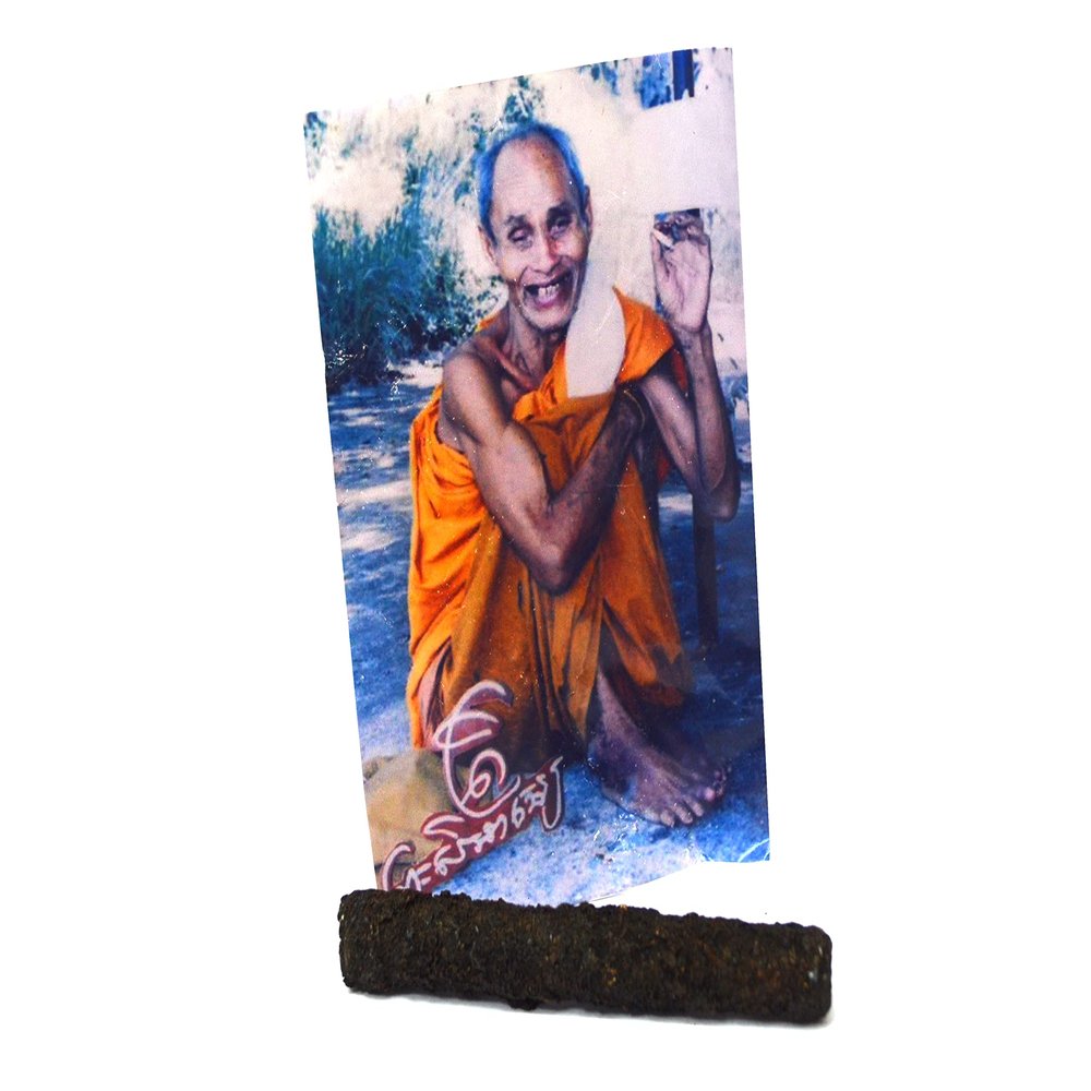 Thai Amulet Pendant Takrud Luang Bhoo Sroung Lucky and fortune life magic