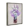 Stupell Industries Mixed Purple Bouquet Full Rose Wildflower Blooms Floating Framed Wall Art, Design By Ziwei Li view 2