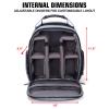 USA Gear Compact Drone Backpack - RC Quadcopter Drone Case Fits DJI Mini 4K, DJI Mini 3, AVIALOGIC, Controller & more Compact Quadcopters - Customizable Interior, Weather Resistant Exterior (Blue) view 2