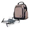 USA Gear Compact Drone Backpack - RC Quadcopter Drone Case Fits DJI Mini 4K, DJI Mini 3, AVIALOGIC, Controller & more Compact Quadcopters - Customizable Interior, Weather Resistant Exterior (Brown) view 1