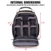 USA Gear Compact Drone Backpack - RC Quadcopter Drone Case Fits DJI Mini 4K, DJI Mini 3, AVIALOGIC, Controller & more Compact Quadcopters - Customizable Interior, Weather Resistant Exterior (Brown) view 2