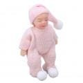 SPYMINNPOO Dolls House Sleeping Baby,Dollhouse Porcelain Baby 1:12 Scale Mini Sweater Dollhouse Miniature Newborn Figure Children's Toys Humanoid Doll