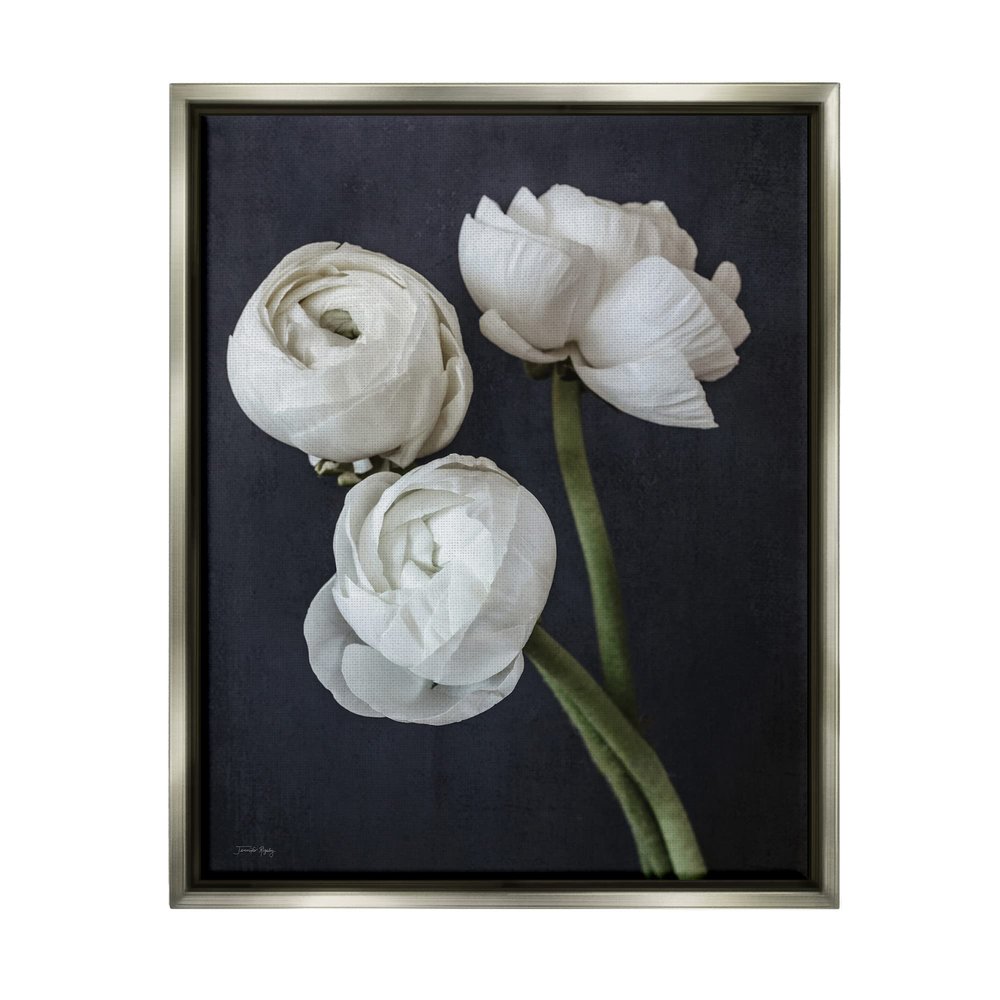 Stupell Industries Chic Ranunculus Flower Blossoms Modern Arrangement Floating Framed Wall Art, Design By Jennifer RigsBy