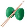 Diabolo, Triple Bearing Diabolo Set Chinese Yoyo with Coloured Diablolo Sticks (Green) view 3