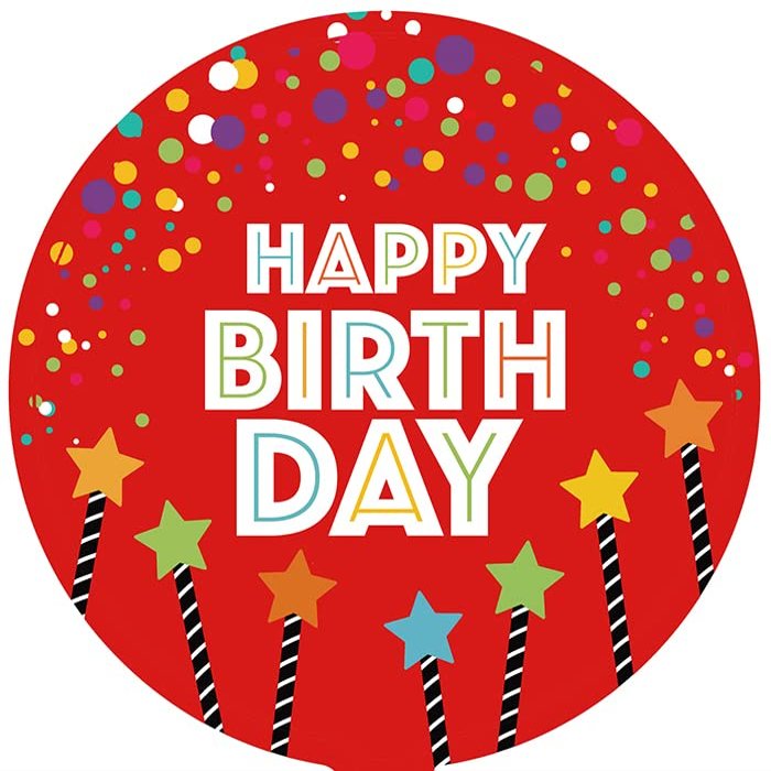 18" Happy Birthday Mylar Balloons - Pack of 10