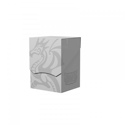 Dragon Shield Card Deck Box Deck Shell: Ashen White/Black Durable and Sturdy TCG, OCG Card Storage Compatible with Pokemon Yugioh Commander and MTG Magic: The Gathering Cards