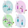 ArtCreativity Bendable Easter Bunny Figurines, Set of 8, Fidget Toys with 4 Colorful Designs, Fidget Toys for Kids for Stress Relief, Great as Easter Basket Stuffers, and Giveaways view 3