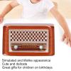 Dollhouse Furniture, 1:12 Miniature Exquisite Wooden Alloy Radio, Classic Exquisite Cute Miniature Radio Model, Dollhouse Decoration Accessories view 2