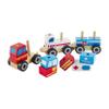 Mud Pie Children's Emergency Vehicle Block Train view 3