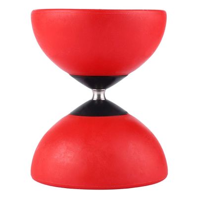 Diabolo, Triple Bearing Diabolo Set Chinese Yoyo with Coloured Diablolo Sticks (Red)