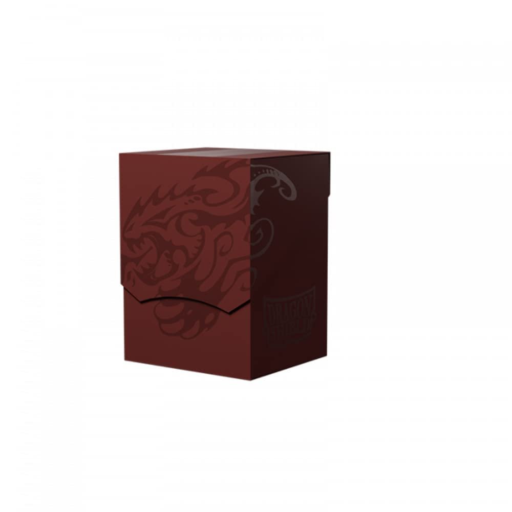 Dragon Shield Card Deck Box Deck Shell: Blood Red/Black Durable and Sturdy TCG, OCG Card Storage Compatible with Pokemon Yugioh Commander and MTG Magic: The Gathering Cards
