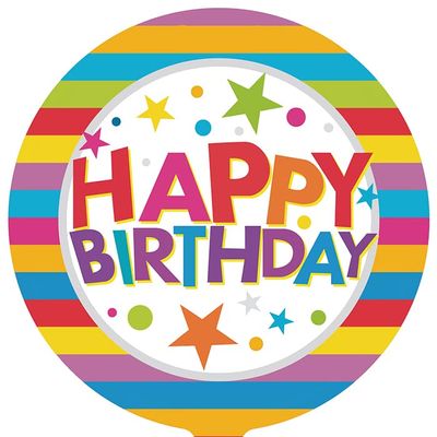 18" Happy Birthday Mylar Balloons - Pack of 10