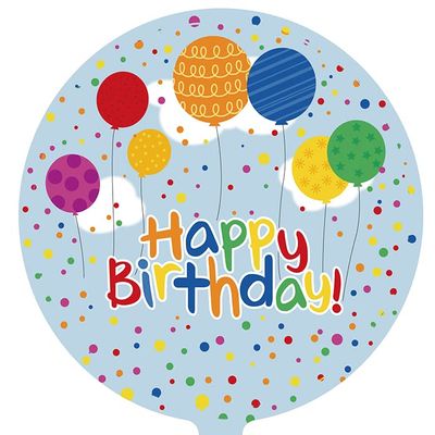 18" Happy Birthday Mylar Balloons - Pack of 10