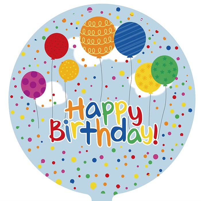 18" Happy Birthday Mylar Balloons - Pack of 10