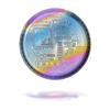 Cryptochips Bitcoin (BTC) Galaxy Coin Custom Physical Crypto Coins You Can HODL | Anodization Technology and Electrolytic Coloring view 2